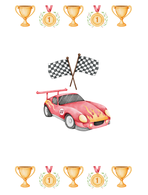 Race Car Dreams Reversible Quilt Cover + Booklet