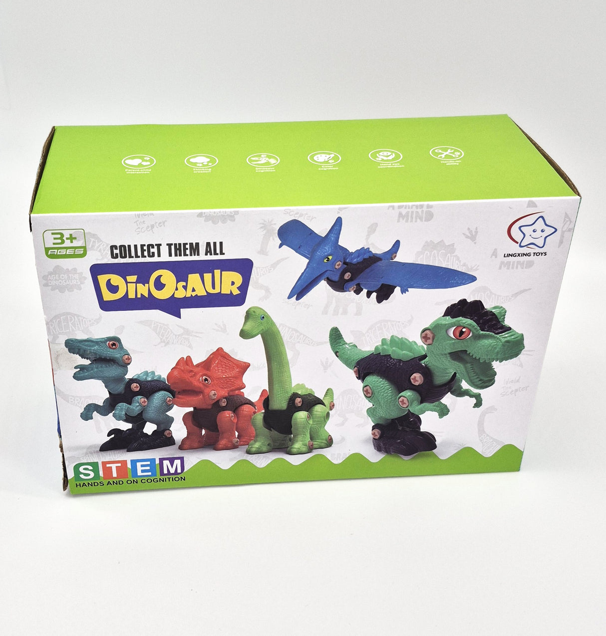 Dinosaur Bedding & Build-Your-Own Dino Toy Bundle