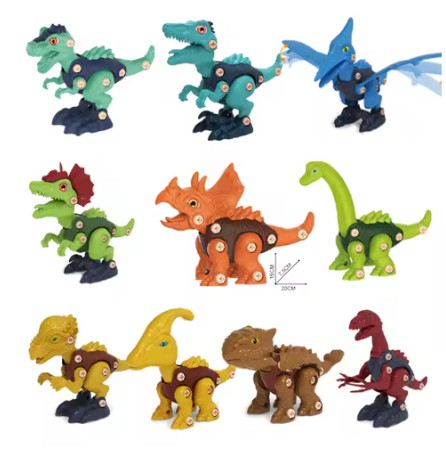 Dinosaur Bedding & Build-Your-Own Dino Toy Bundle
