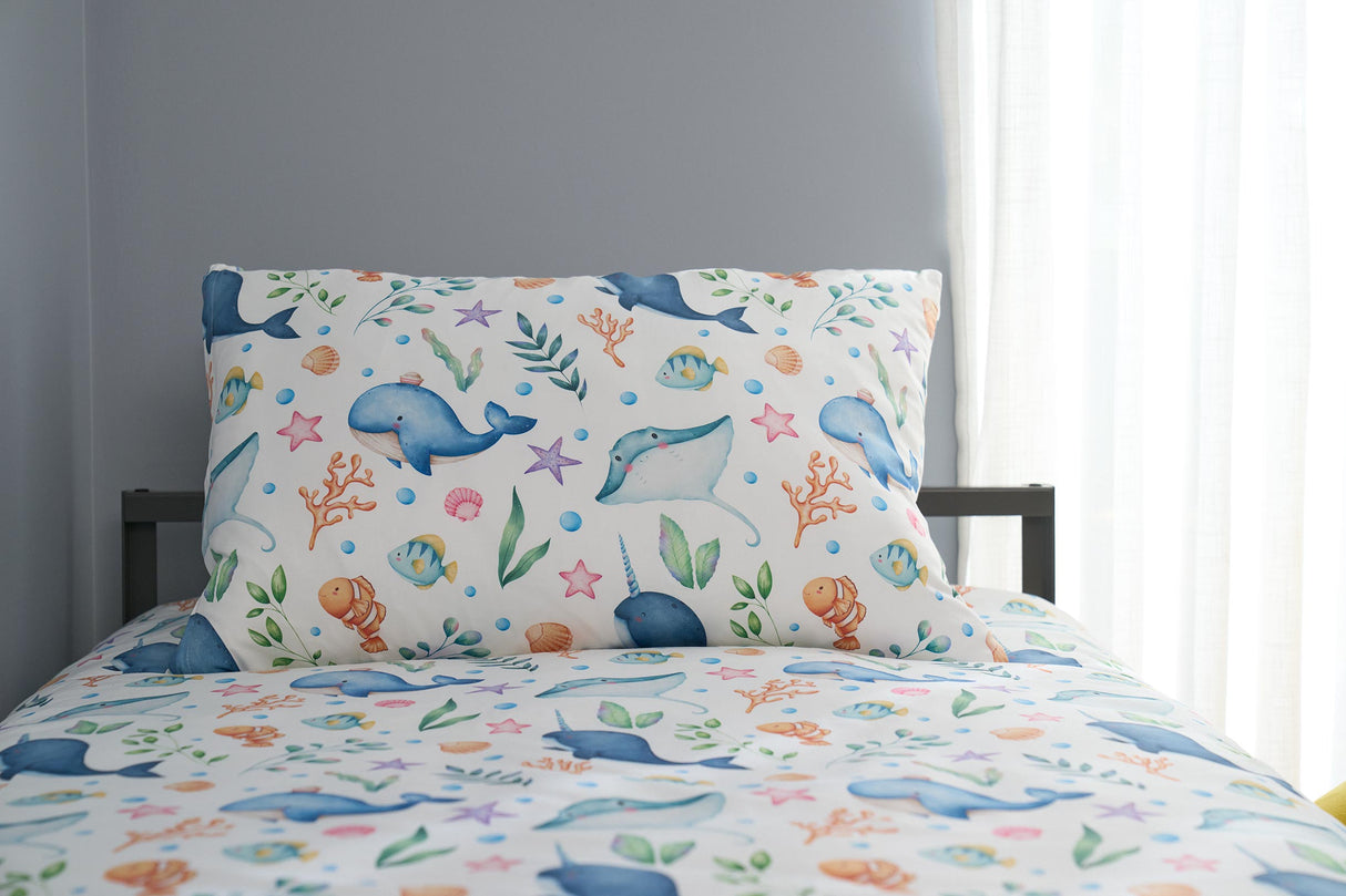 Sea Animals Bamboo Pillowcase