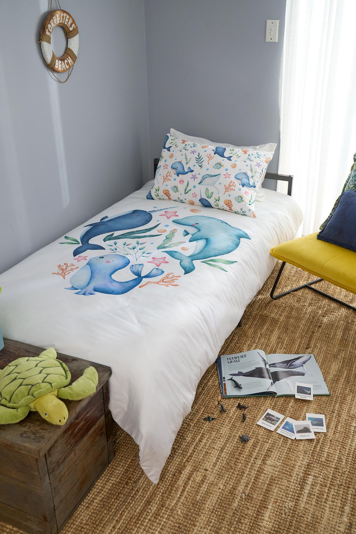 Sea Animals Bamboo Pillowcase