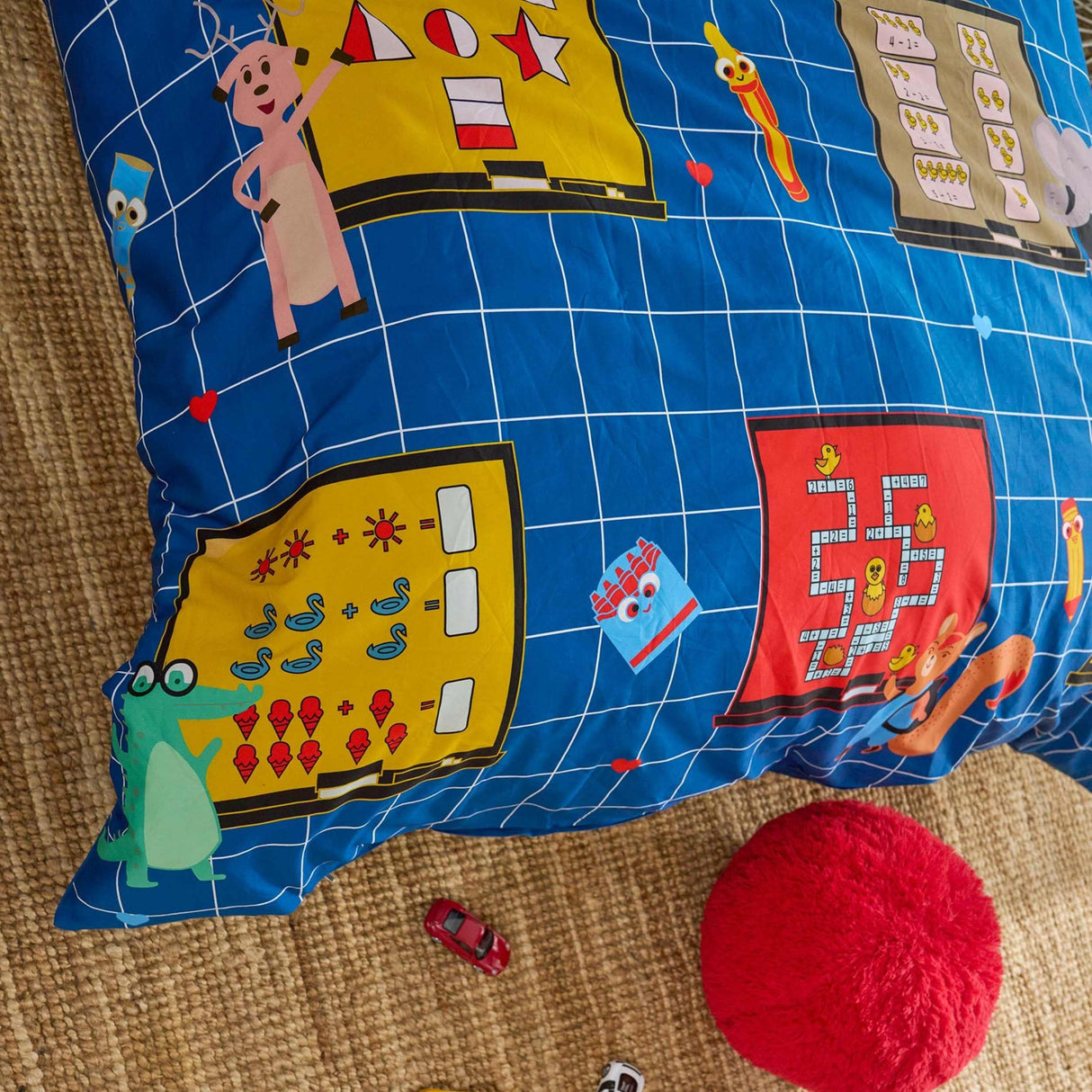 Math Adventure Kids Organic Cotton Quilt Set with learning booklet