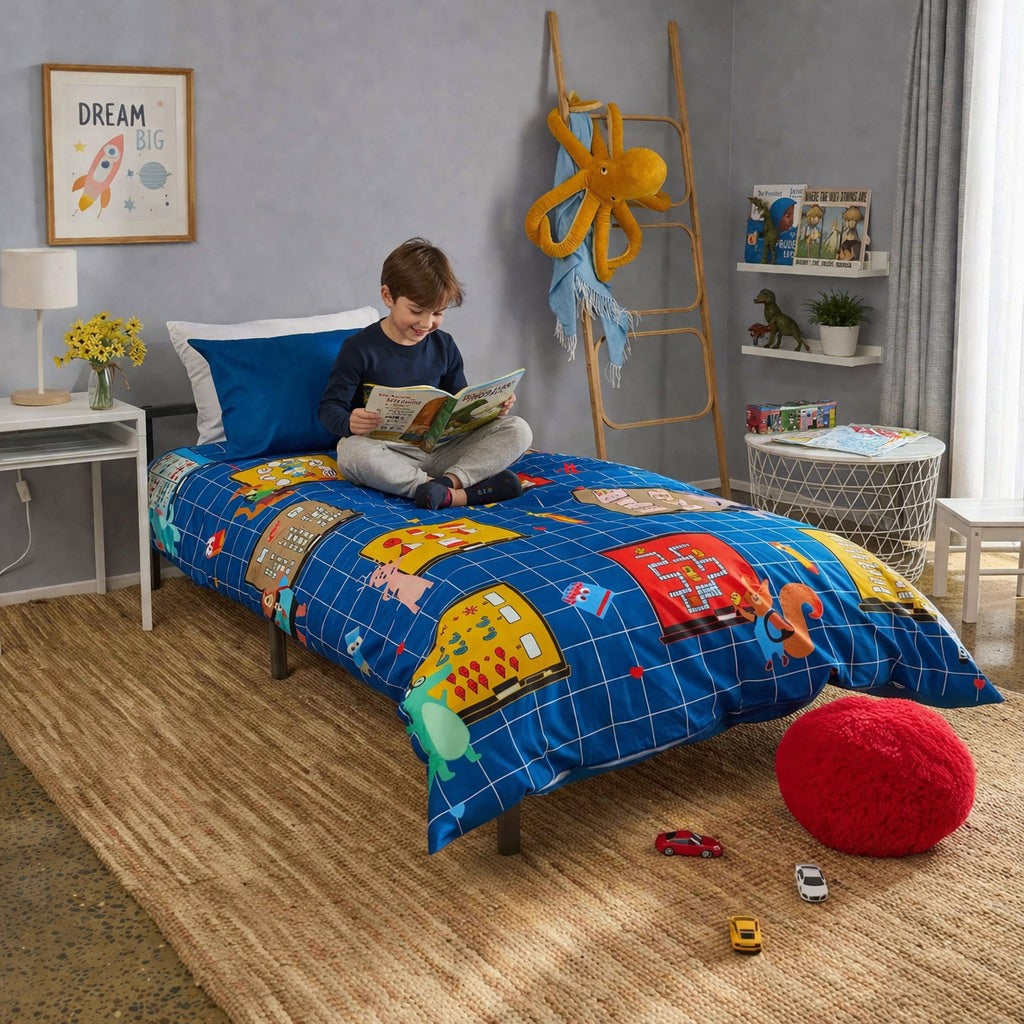 Math Adventure Kids Quilt Cover Set