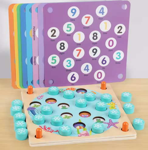 Ocean Animals Quilt Cover & Memory Game Bundle