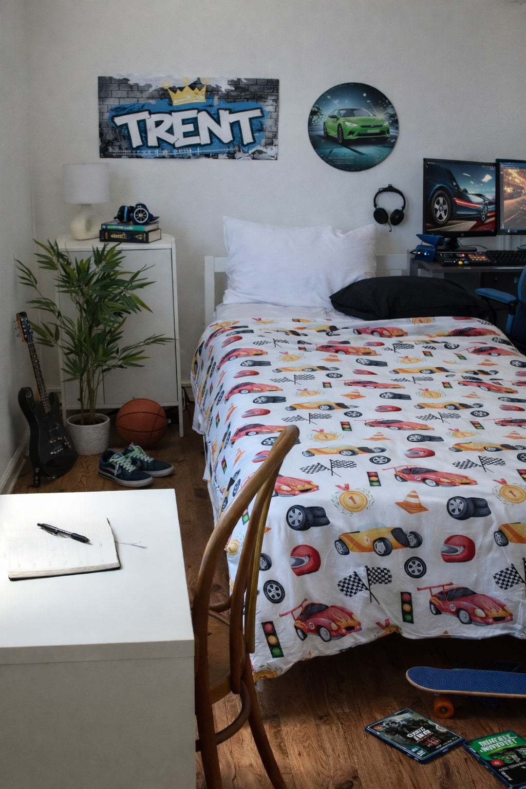 Race Car Sleep Bundle – Black Sheets