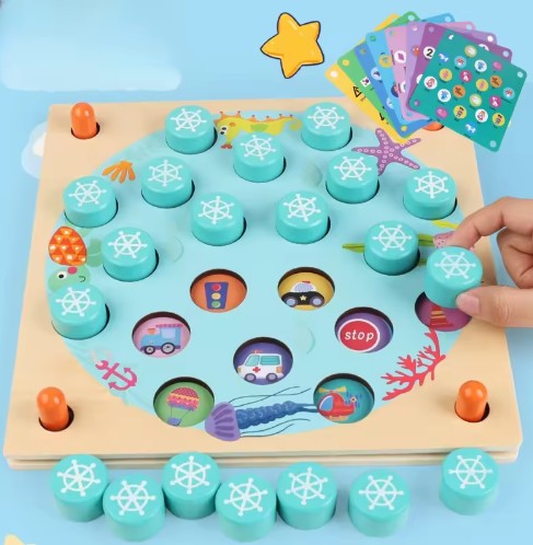 Ocean Animals Quilt Cover & Memory Game Bundle