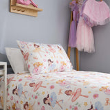 Enchanting Ballerina Reversible Kids Quilt Cover Set - Including helpful ballet booklet