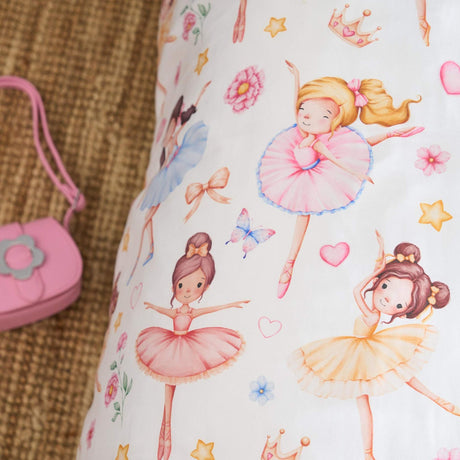 Ballerinas Bamboo Pillowcase - Ballet-Themed Kids Pillowcase, Hypoallergenic & Soft