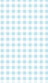 Caribbean Blue Check Pillowcase