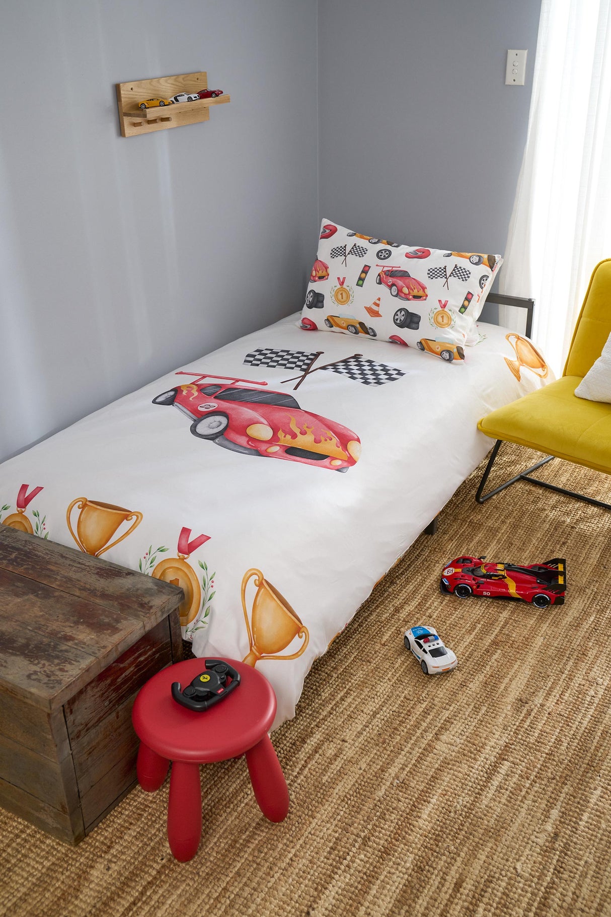 Race Cars Bamboo Pillowcase