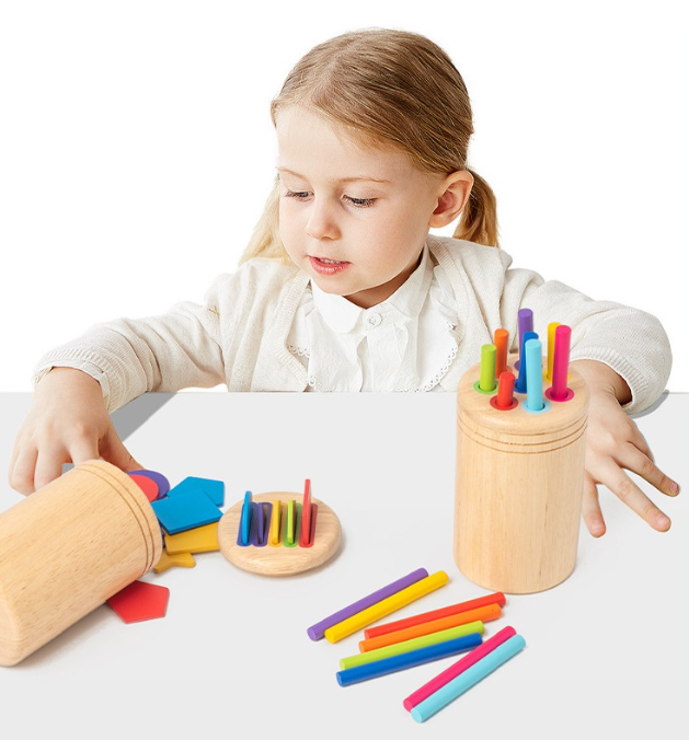 Wooden Fine Motor Sorting Stick Toy
