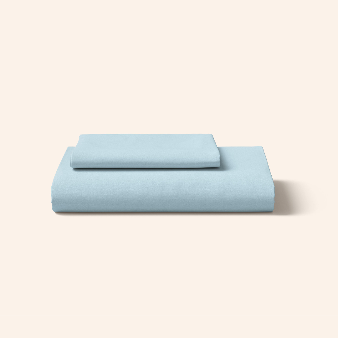 Caribbean Blue Fitted Sheet Set