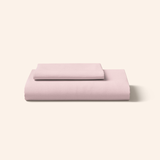 Rose Quartz Pink Fitted Sheet Set