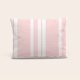 Striped Rose Quartz Pink Pillowcase