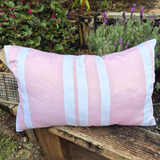Striped Rose Quartz Pink Pillowcase