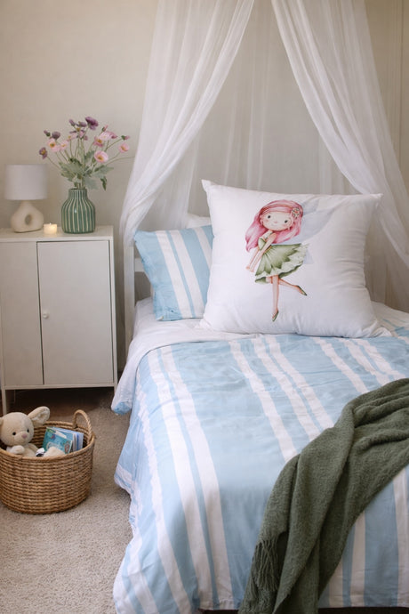 Lila the Green Fairy - European Pillowcase