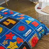 Snuggle & Learn Math Kids Quilt Cover Set - Includes fun maths activity booklet