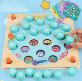 Wooden Memory Matching Game - Montessori Learning Toy