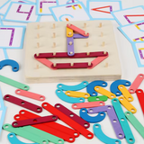 Montessori Wooden Shape & Letter Board Toy