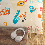 Kids Music Quilt Cover Set - Includes educational booklet about Music