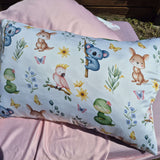 Giggle Pink 100% Bamboo Fibre Fitted Sheet Set