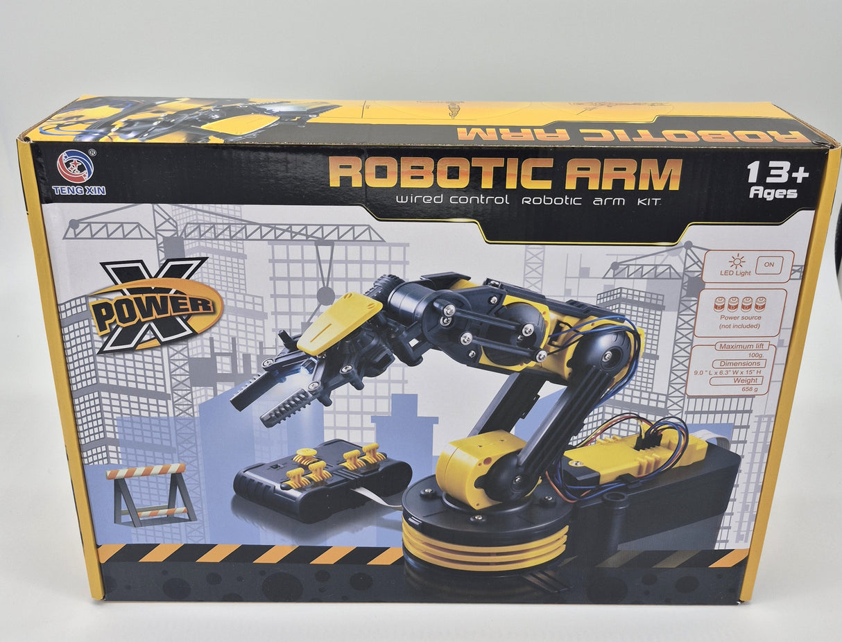 Wired Control Robot Arm DIY Kit - STEM Educational Toy for Kids