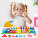 Wooden Fishing & Shape Sorting Board - Montessori Learning Toy