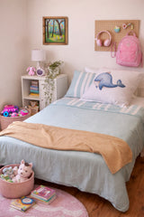 Bruno the Whale – European Pillowcase