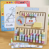 Wooden Spelling & Maths Learning Board | Early Literacy & Numeracy Toy