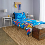 Swimming Kids Quilt Cover Set with Competitive Swimming Tips Booklet