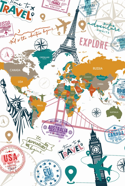 Passport to Adventure – Teenager and Adult Quilt Cover Set + Information about travel booklet