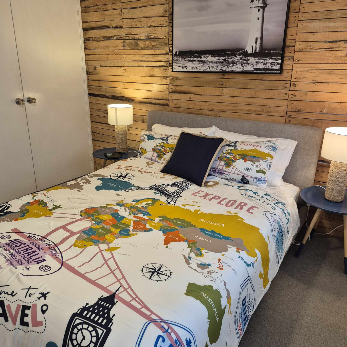 Passport to Adventure – Teenager and Adult Quilt Cover Set + Information about travel booklet