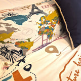 Passport to Adventure – Teenager and Adult Quilt Cover Set + Information about travel booklet