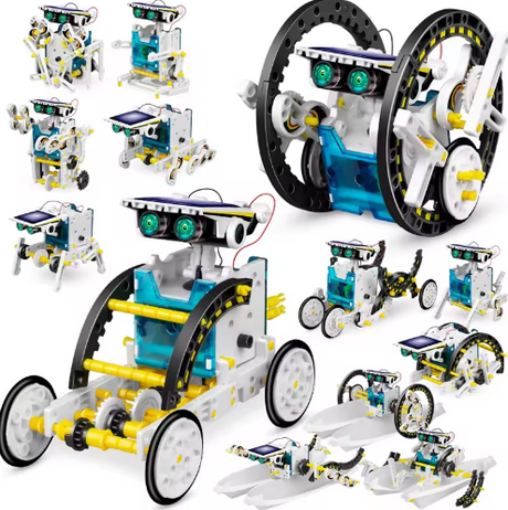 Solar Robot Kit for Kids: Build 13 Robots! | STEM Learning & Eco-Friendly Fun