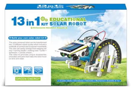 Solar Robot Kit for Kids: Build 13 Robots! | STEM Learning & Eco-Friendly Fun